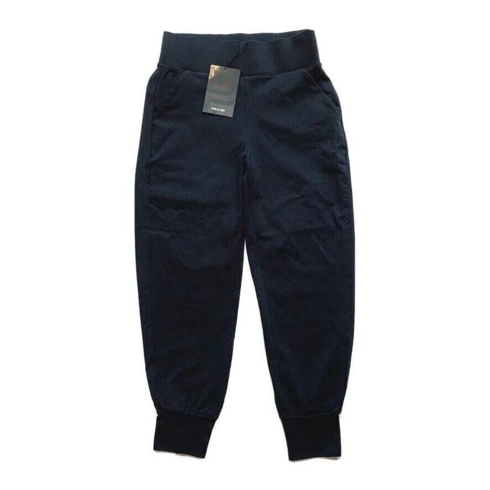 NWT Public Rec‎ All Day Jogger Pants Nylon Stretch Waist High Rise Cuffed 26x24